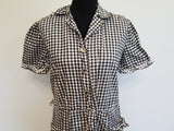 Black & White Checkered Dress <br> (B-42" W-35" H-46")