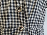 Black & White Checkered Dress <br> (B-42" W-35" H-46")