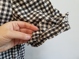 Black & White Checkered Dress <br> (B-42" W-35" H-46")