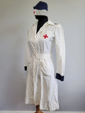 American Red Cross Production Corps Uniform Dress and Hat <br> (B-35" W-28" H-36.5")