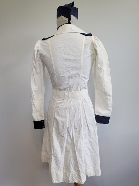 American Red Cross Production Corps Uniform Dress and Hat <br> (B-35" W-28" H-36.5")