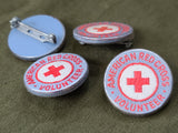 American Red Cross Volunteer Pin Fabric