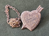 Army Eagle Sweetheart Pin Ann Jim 1942