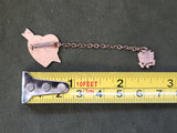 Army Eagle Sweetheart Pin Ann Jim 1942