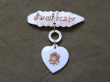 Vintage WWII Mother of Pearl Army Sweetheart Pin