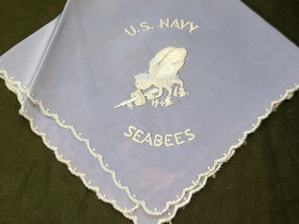 Seabees Sweetheart Hankie