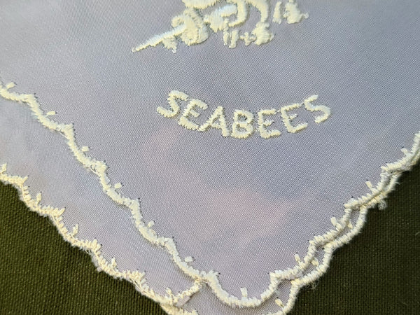 Seabees Sweetheart Hankie