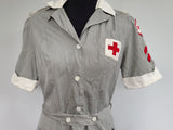 American Red Cross Gray Lady Short Sleeve Uniform Dress <br> (B-38" W-31" H-44")