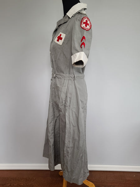 American Red Cross Gray Lady Short Sleeve Uniform Dress <br> (B-38" W-31" H-44")
