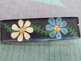 German Painted Flower Brooch