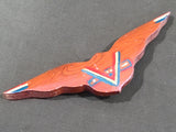 Painted V for Victory Wooden Brooch