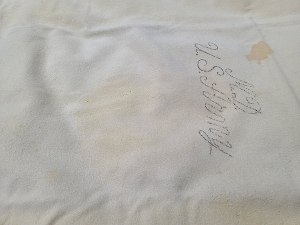 M.D. U.S. Army Wool Blanket 1944 Moth Holes & Stains