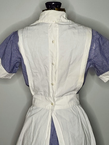 Bruck's Nurse Uniform - Dress and Apron <br> (B-35" W-24" H-38")