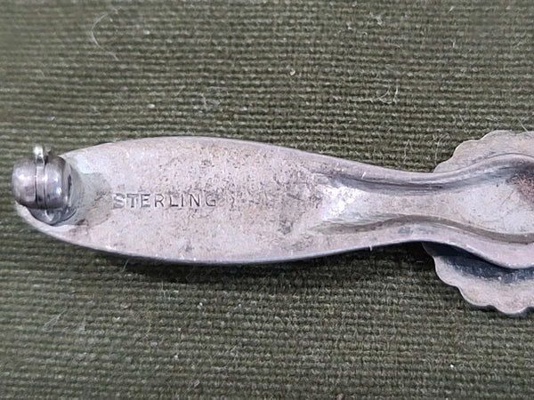 Army Air Corps Propeller Pin Sterling
