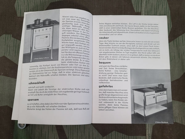 1935 Electric Cooking Booklet