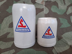 Set of Schwabenbräu Beer Krugs & Coaster