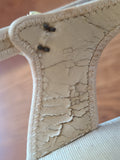 White Peep-Toe Sandals (Size 6 1/2 B)