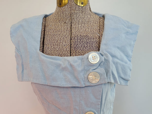 Sleeveless Light Blue Dress <br> (B-32" W-24" H-31")
