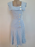 Sleeveless Light Blue Dress <br> (B-32" W-24" H-31")