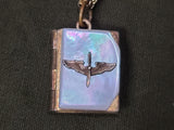 Vintage WWII 1940s Army Air Corps Book-Shaped Locket Necklace