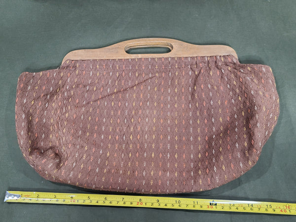 Brown Knitting Bag Purse