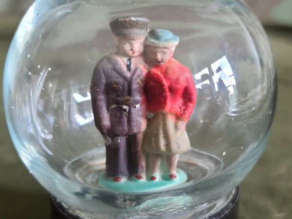 Soldier and Sweetheart Snow Globe