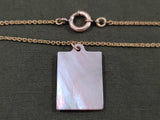 Army Sweetheart Necklace Mother of Pearl