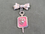 Red Marine Corps EGA Sterling Pin