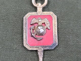 Red Marine Corps EGA Sterling Pin