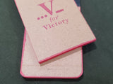 V for Victory Tiny Notebook