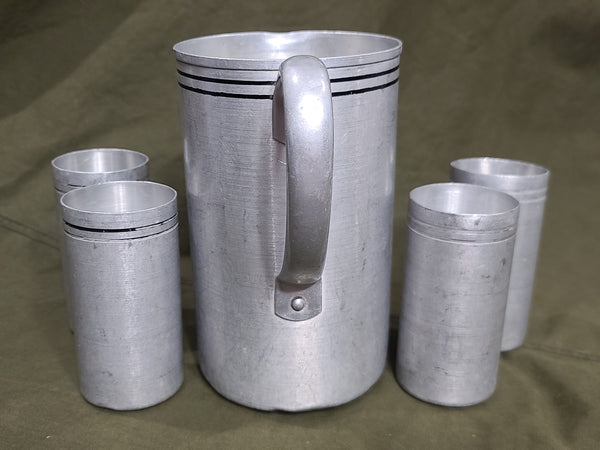 Aluminum Pitcher and Cup Set