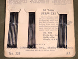 Sta-Rite Bobby Pins on Card PW