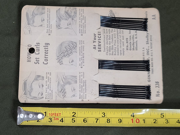 Sta-Rite Bobby Pins on Card PW