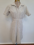 Navy WAVES Seersucker Work Uniform Dress <br> (B-35" W-25" H-32")