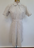 Navy WAVES Seersucker Work Uniform Dress <br> (B-35" W-25" H-32")
