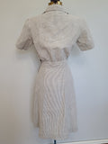 Navy WAVES Seersucker Work Uniform Dress <br> (B-35" W-25" H-32")