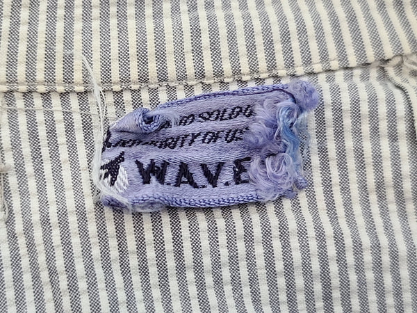 Navy WAVES Seersucker Work Uniform Dress <br> (B-35" W-25" H-32")