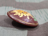 Wooden Handpainted Edelweiss Pin