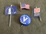 Lot of WWI and WWII Loan Pins