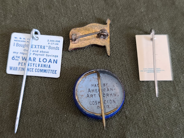 Lot of WWI and WWII Loan Pins