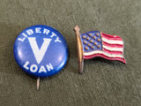 Lot of WWI and WWII Loan Pins