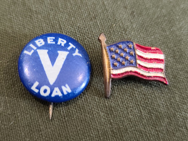 Lot of WWI and WWII Loan Pins