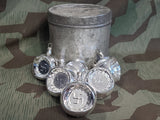 6 "Reproduction" Nazi Christmas Ornaments in a Pre-war Keks Cookie Tin