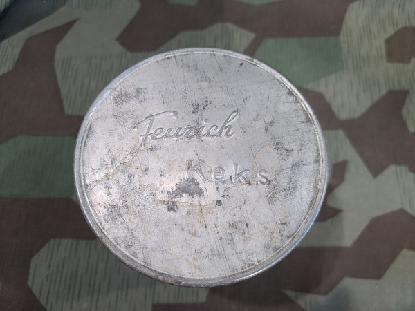 6 "Reproduction" Nazi Christmas Ornaments in a Pre-war Keks Cookie Tin