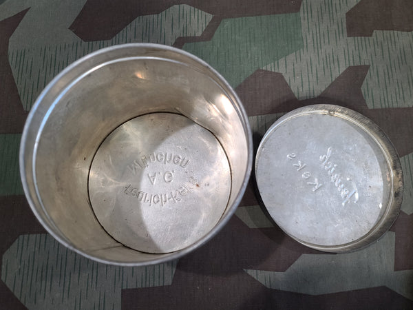 6 "Reproduction" Nazi Christmas Ornaments in a Pre-war Keks Cookie Tin