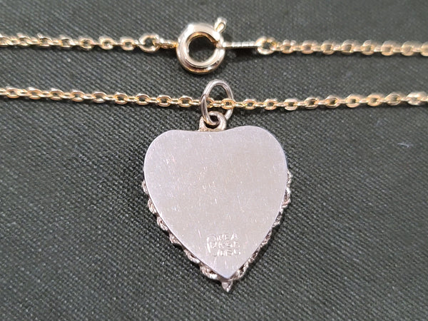 Army Air Corps Heart Necklace