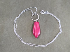 Red Faux Bakelite Necklace