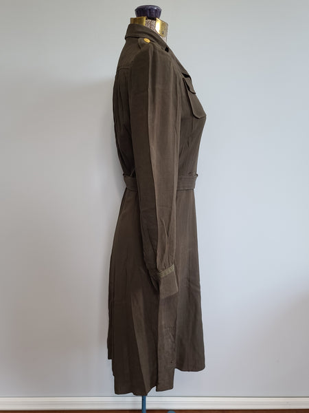 Army Nurse OD Off-Duty Dress <br> (B-35" W-26" H-35")