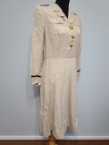 Army Nurse Beige Off-Duty Dress <br> (B-42" W-31" H-40")