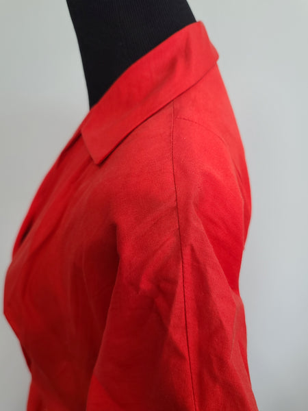 Red Dress with Rhinestones on Skirt <br> (B-39" W-29.5" H-49")